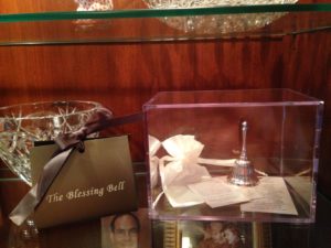 DIsplay case for The Blessing Bell